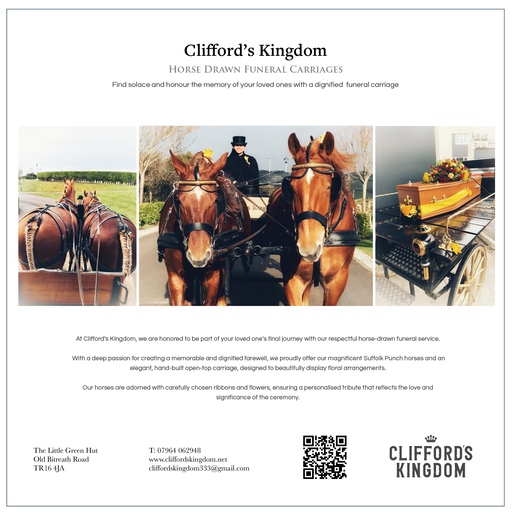 Cliffords Kingdom, Suffolk Punch Cornwall, Cornwall horse riding, therapy, horse drawn funeral services, horse drawn carriage rides, hacking, horse visiting, horse visit centre, Suffolk Punch visitor centre